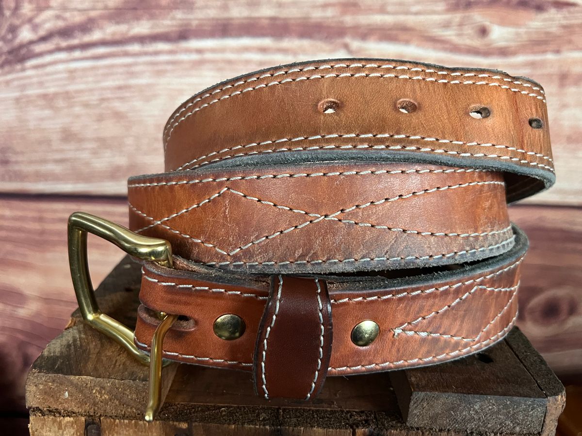 Photo by dieseldoc25 on February 3, 2026 of the Nicks Appaloosa Gunslinger in Wickett & Craig Natural Double Stuffed.