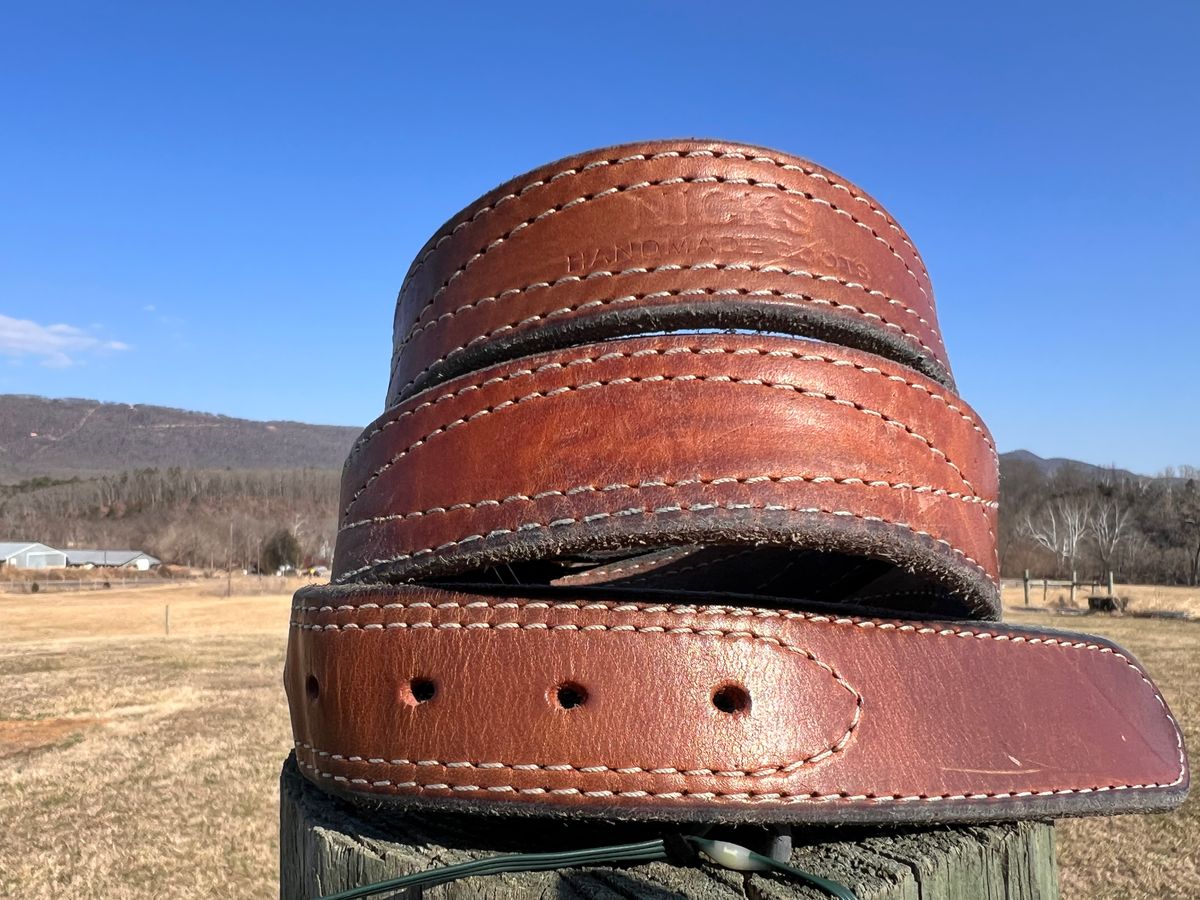 Photo by dieseldoc25 on March 1, 2026 of the Nicks Appaloosa Gunslinger in Wickett & Craig Natural Double Stuffed.