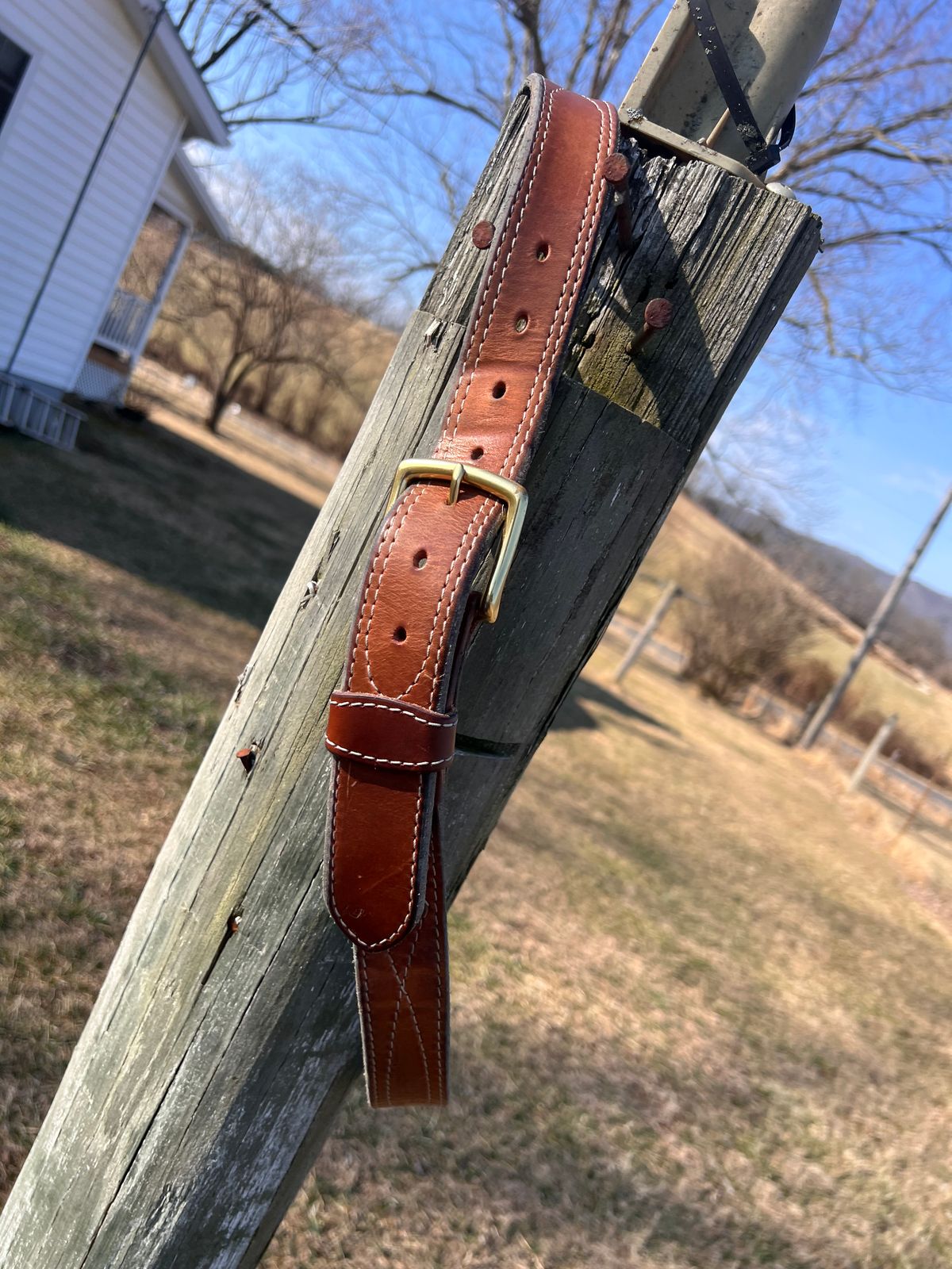 Photo by dieseldoc25 on March 1, 2026 of the Nicks Appaloosa Gunslinger in Wickett & Craig Natural Double Stuffed.