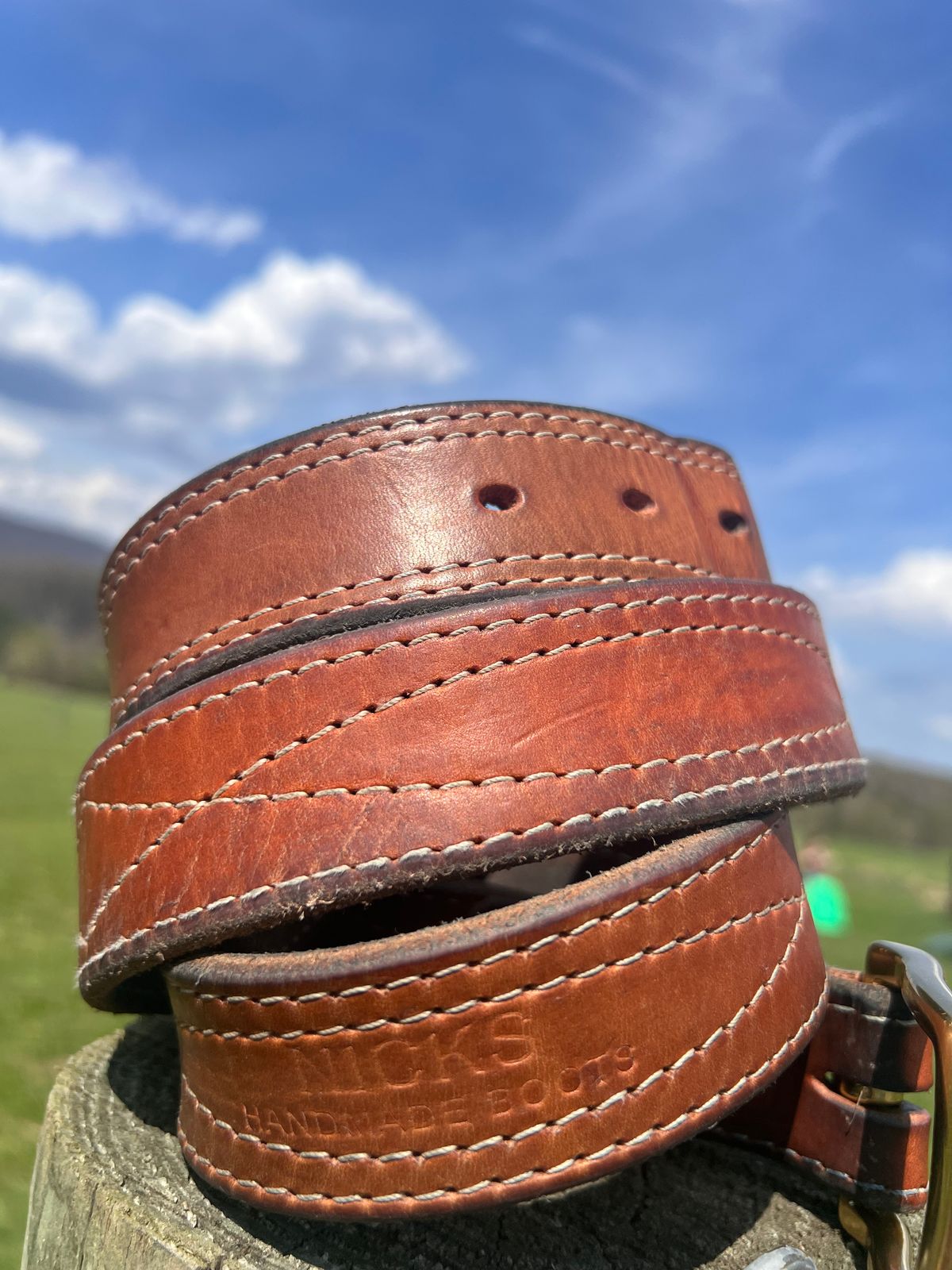 Photo by dieseldoc25 on April 4, 2026 of the Nicks Appaloosa Gunslinger in Wickett & Craig Natural Double Stuffed.