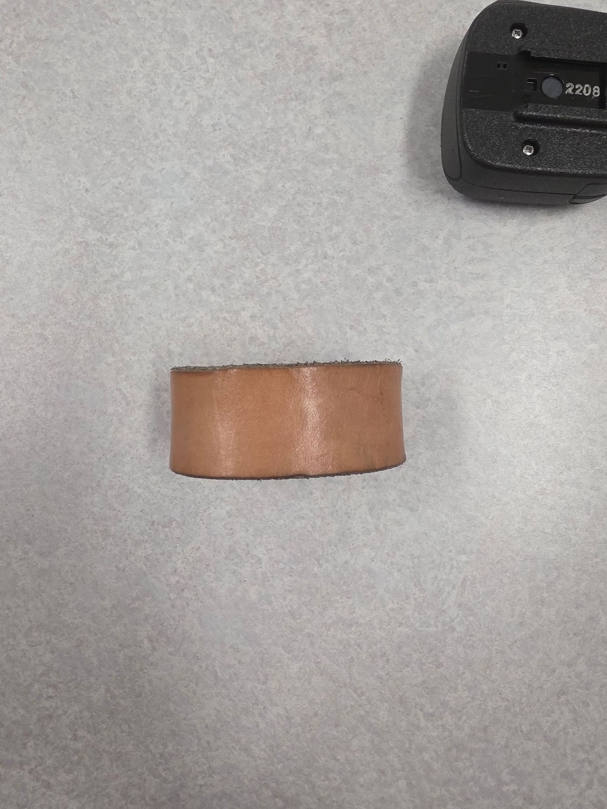 Photo by zestyclosemedicine on November 1, 2025 of the Self-Made Bracelet in Wickett & Craig Natural Veg Tan.