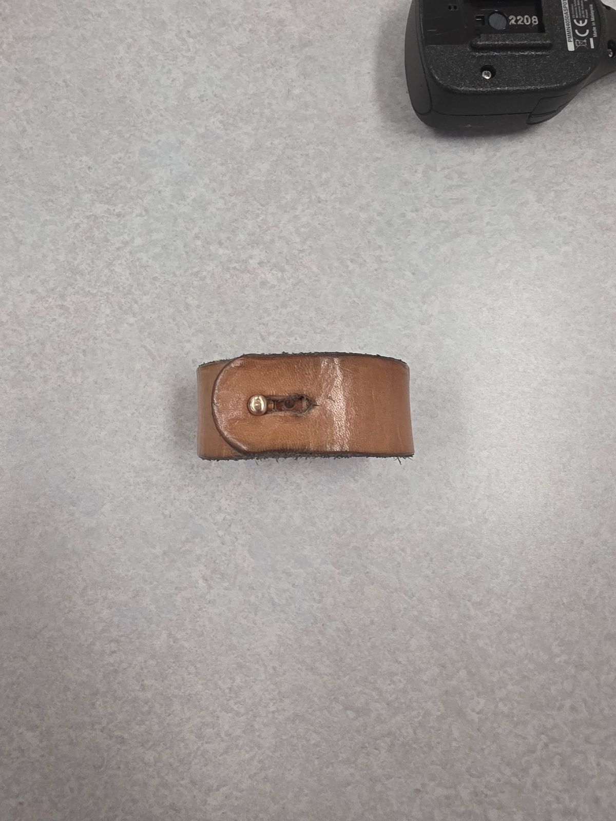 Photo by zestyclosemedicine on November 1, 2025 of the Self-Made Bracelet in Wickett & Craig Natural Veg Tan.