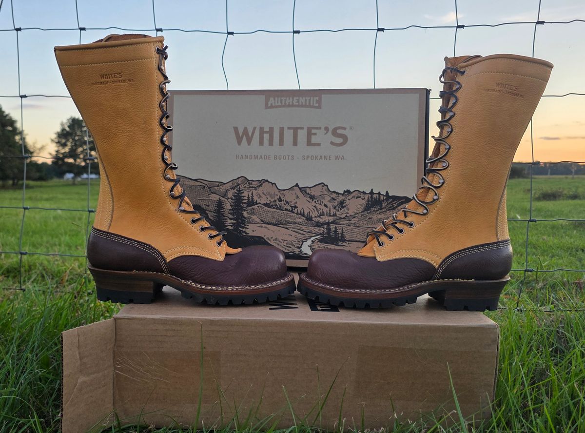 Photo by zestyclosemedicine on October 1, 2025 of the White's Longliner in Aztec Bullhide & Mustang Bullhide.