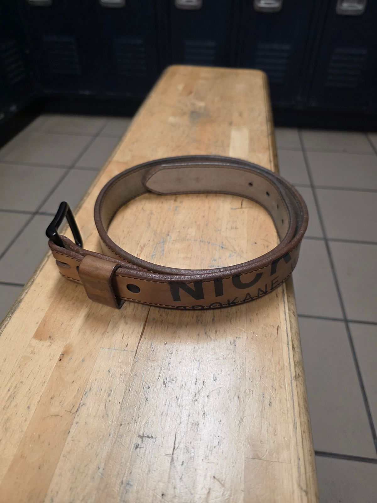 Photo by zestyclosemedicine on December 2, 2025 of the Nicks Natural Blackout - Heavy Duty Work Belt in Wickett & Craig Natural Skirting.