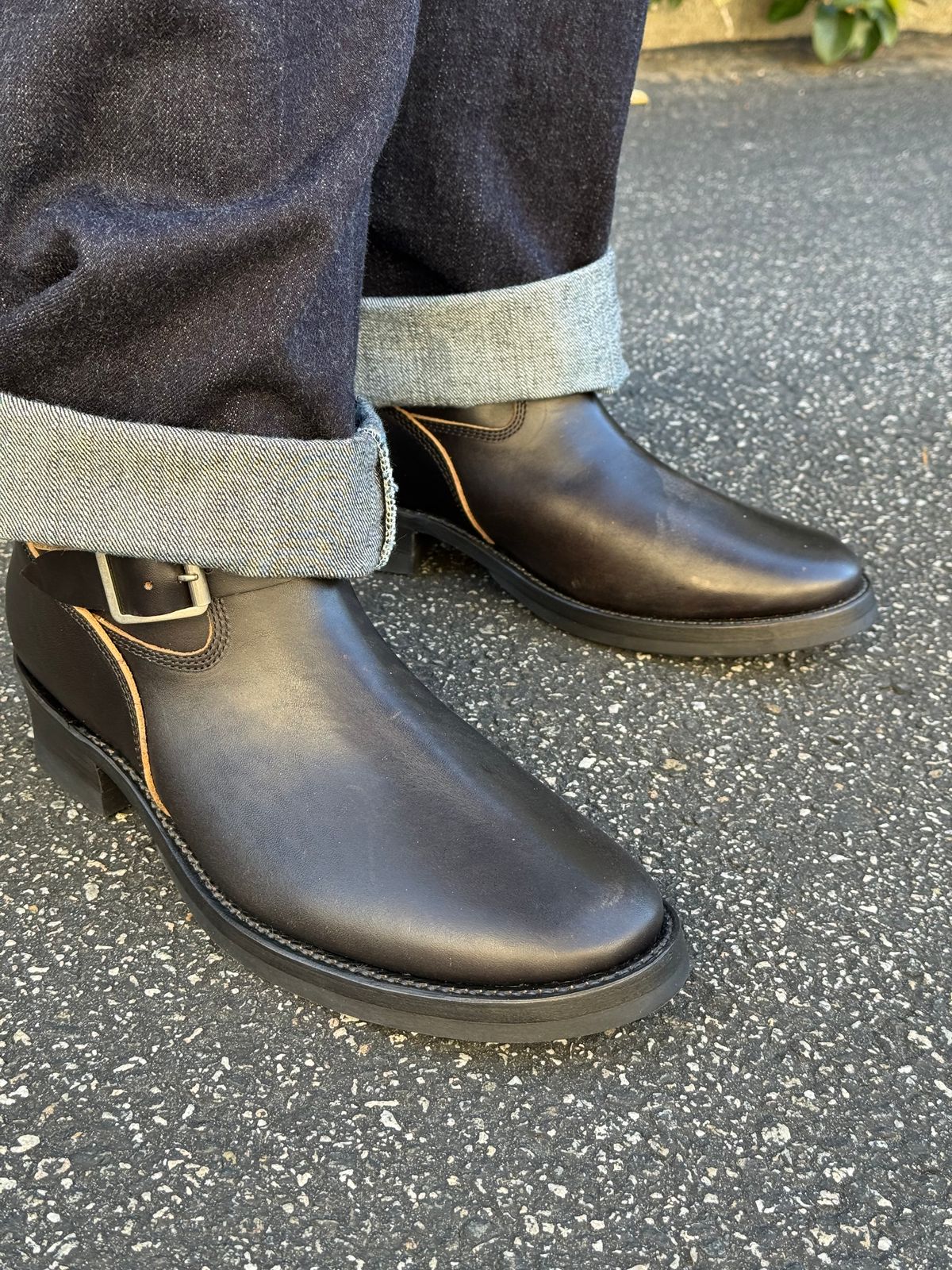 Photo by drmiles on October 1, 2025 of the Addict Boots AB-01 Engineer Boots in Maryam Black Horsebutt.