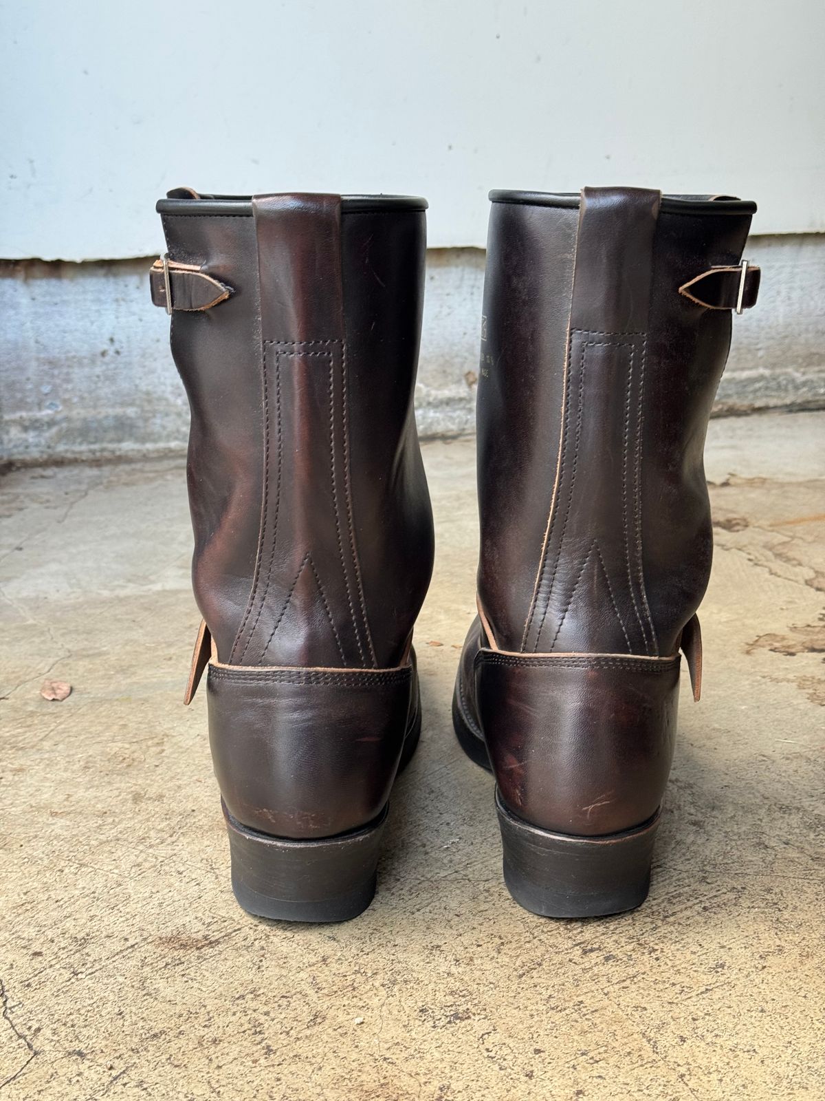 Photo by drmiles on March 5, 2026 of the Addict Boots AB-01 Engineer Boots in Maryam Black Horsebutt.