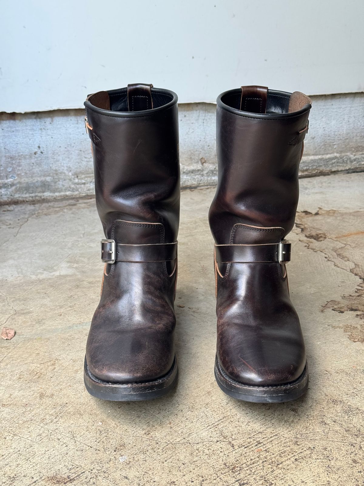 Photo by drmiles on March 5, 2026 of the Addict Boots AB-01 Engineer Boots in Maryam Black Horsebutt.