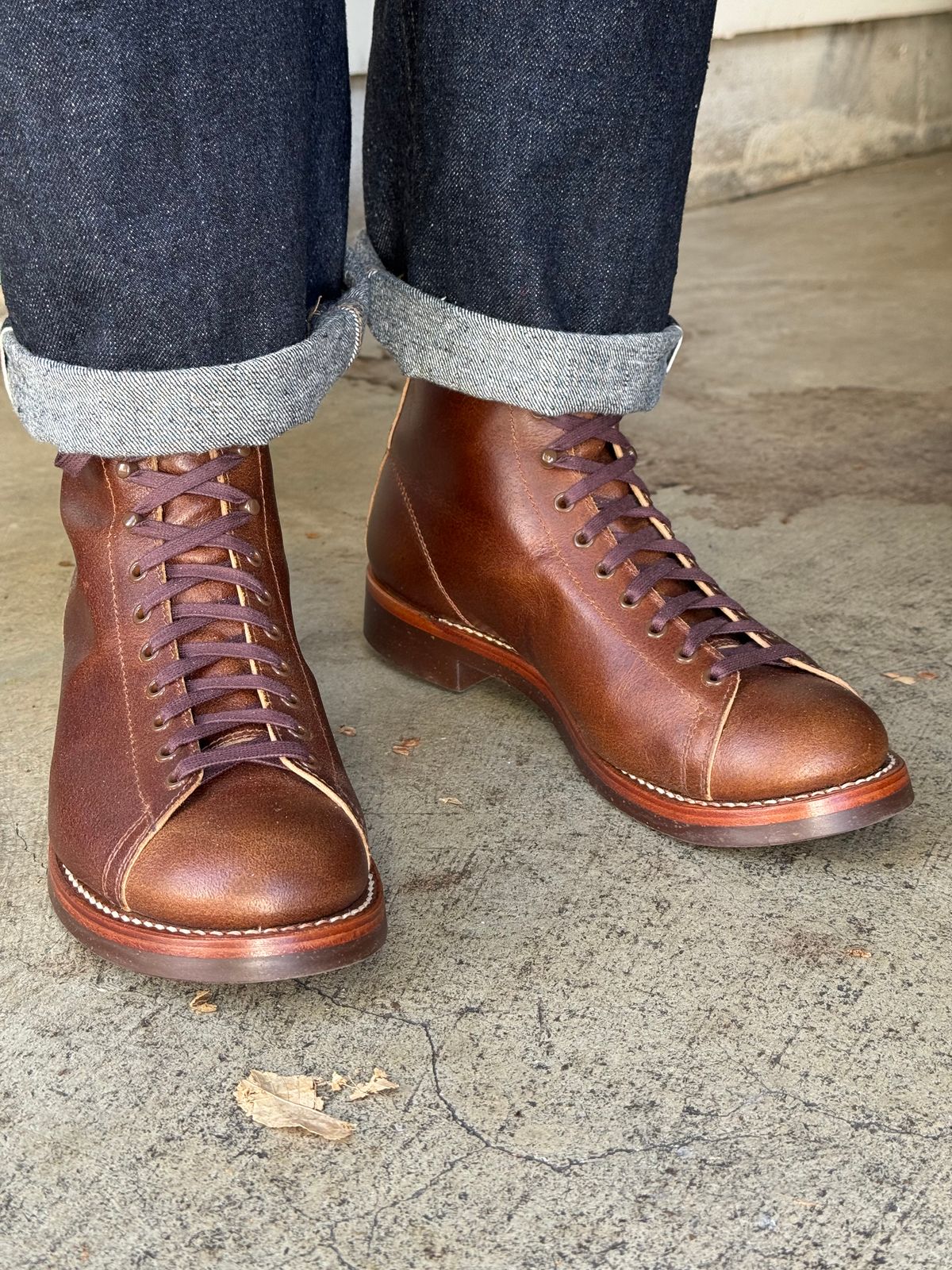 Photo by drmiles on December 13, 2025 of the John Lofgren Fieldmaster in Horween Havana SHF Horsehide.