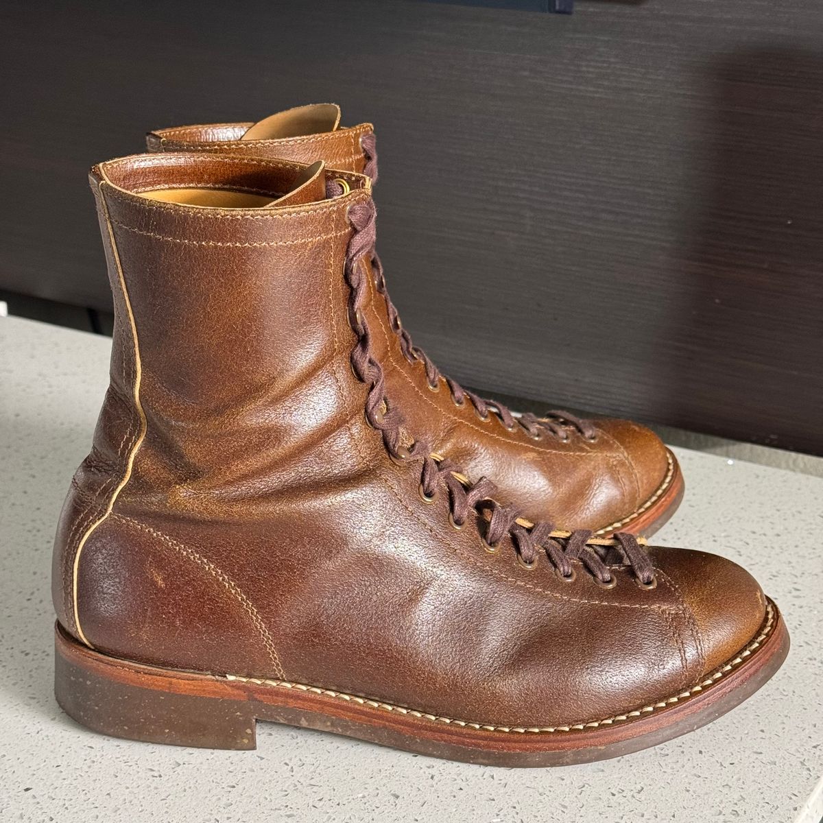 Photo by drmiles on March 30, 2026 of the John Lofgren Fieldmaster in Horween Havana SHF Horsehide.