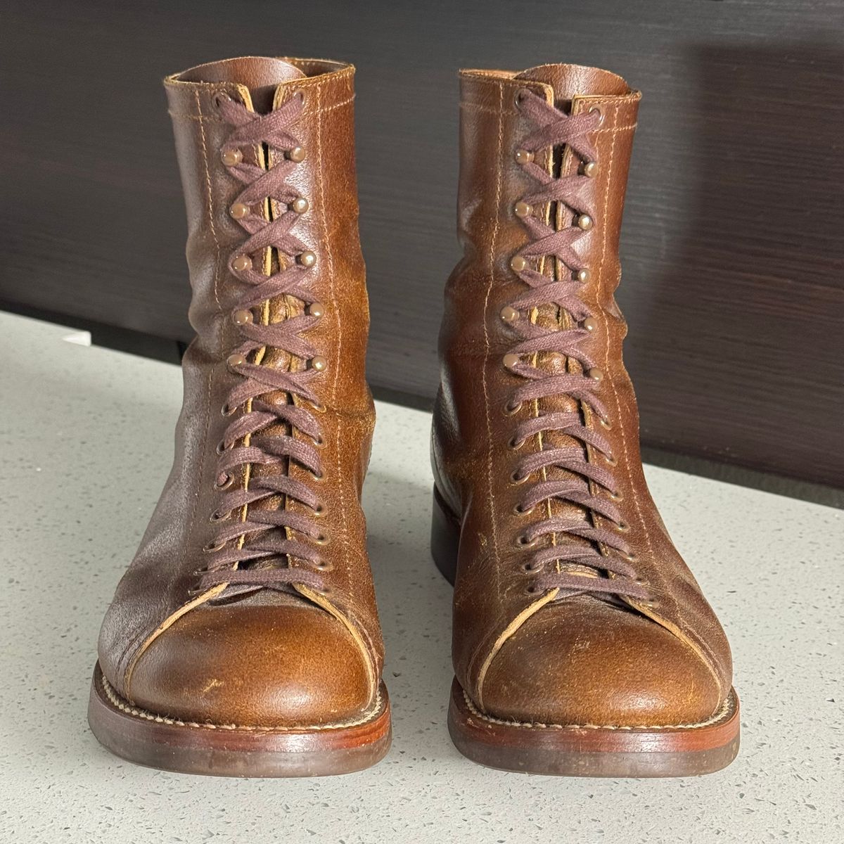 Photo by drmiles on March 30, 2026 of the John Lofgren Fieldmaster in Horween Havana SHF Horsehide.