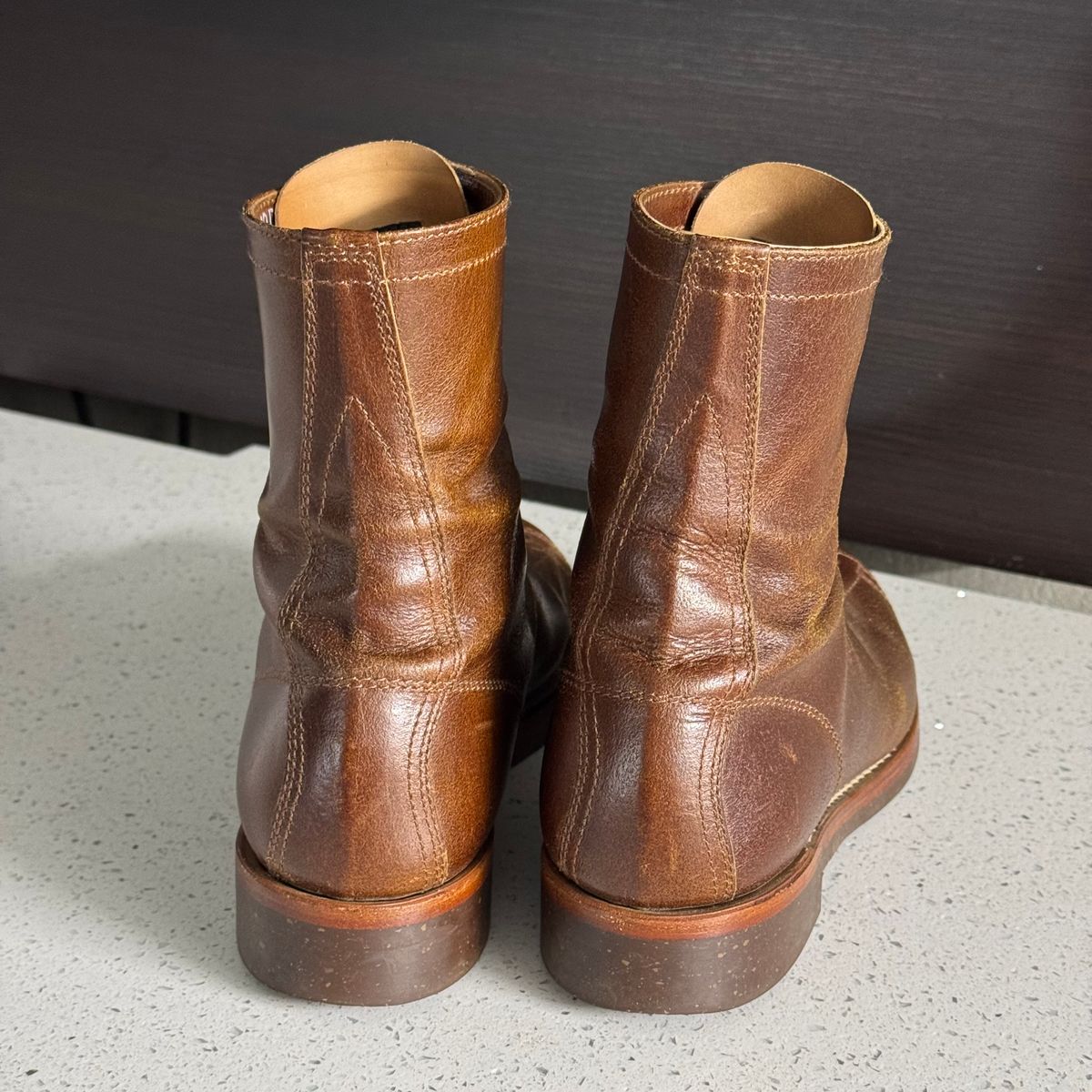 Photo by drmiles on March 30, 2026 of the John Lofgren Fieldmaster in Horween Havana SHF Horsehide.