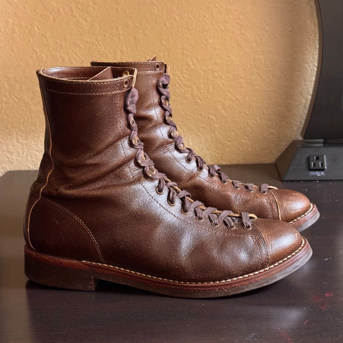 Photo by drmiles on April 15, 2026 of the John Lofgren Fieldmaster in Horween Havana SHF Horsehide.