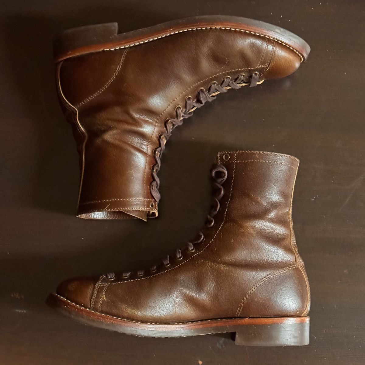 Photo by drmiles on April 15, 2026 of the John Lofgren Fieldmaster in Horween Havana SHF Horsehide.