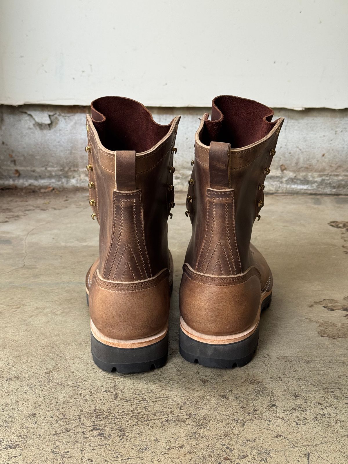 Photo by drmiles on November 1, 2025 of the Nicks MTO in Horween Natural Predator.