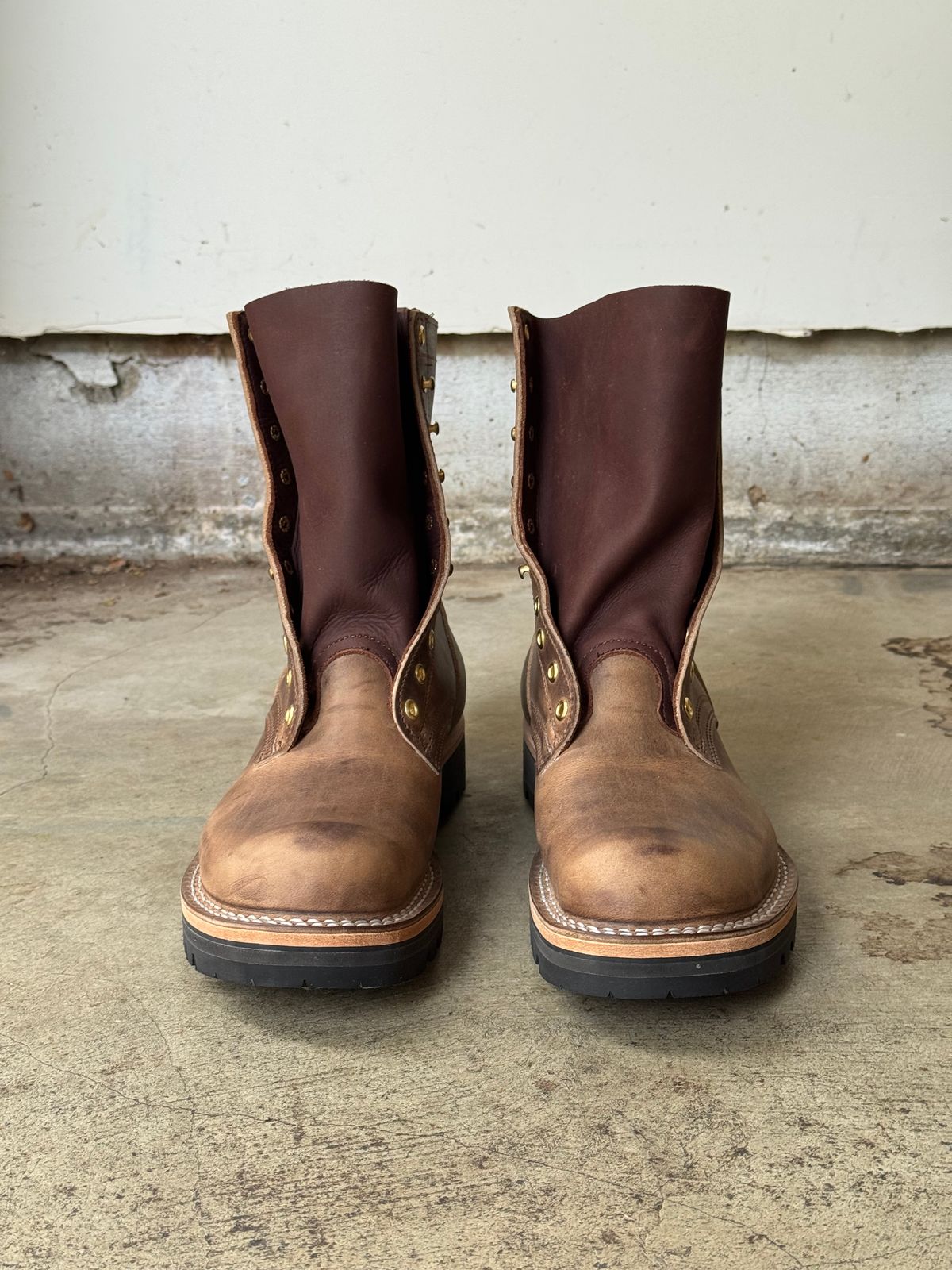 Photo by drmiles on November 1, 2025 of the Nicks MTO in Horween Natural Predator.