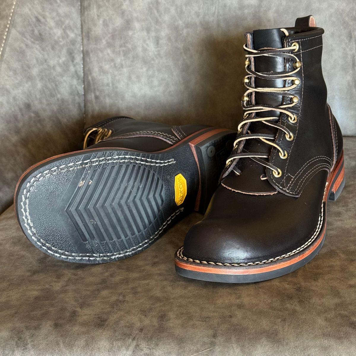 Photo by drmiles on September 19, 2025 of the Nicks Falcon in Wickett & Craig Java Double Stuffed.