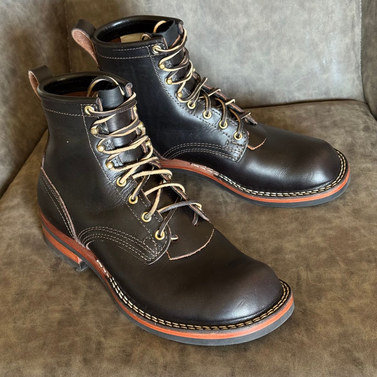 Photo by drmiles on September 19, 2025 of the Nicks Falcon in Wickett & Craig Java Double Stuffed.