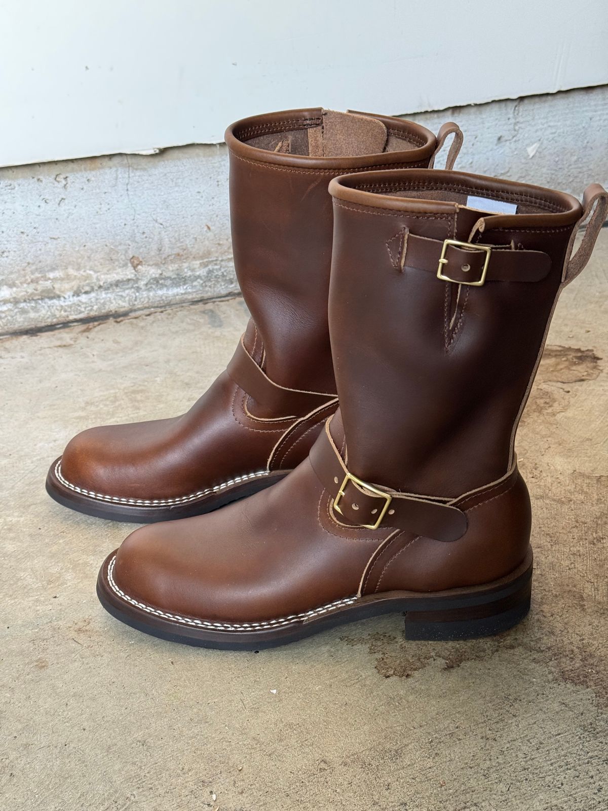 Photo by drmiles on May 26, 2026 of the Nicks Brakeman in Horween Shackleton Cognac.