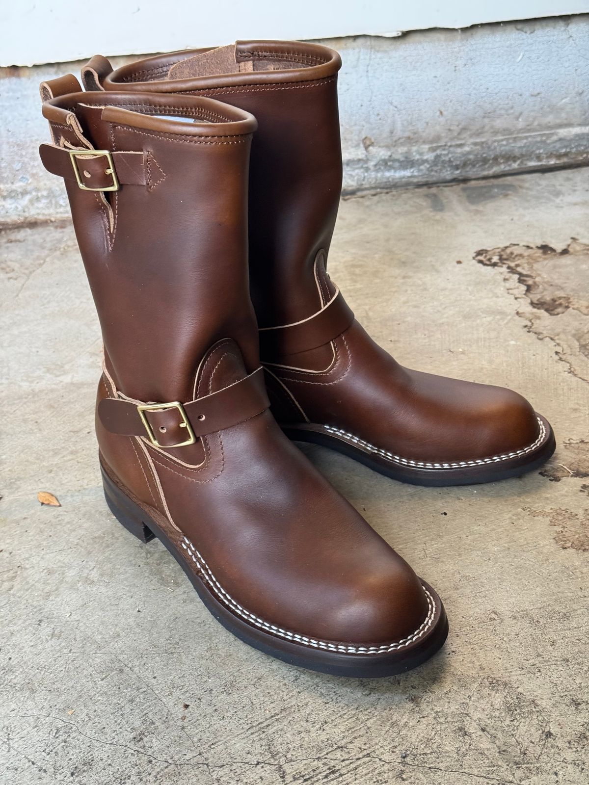 Photo by drmiles on May 26, 2026 of the Nicks Brakeman in Horween Shackleton Cognac.