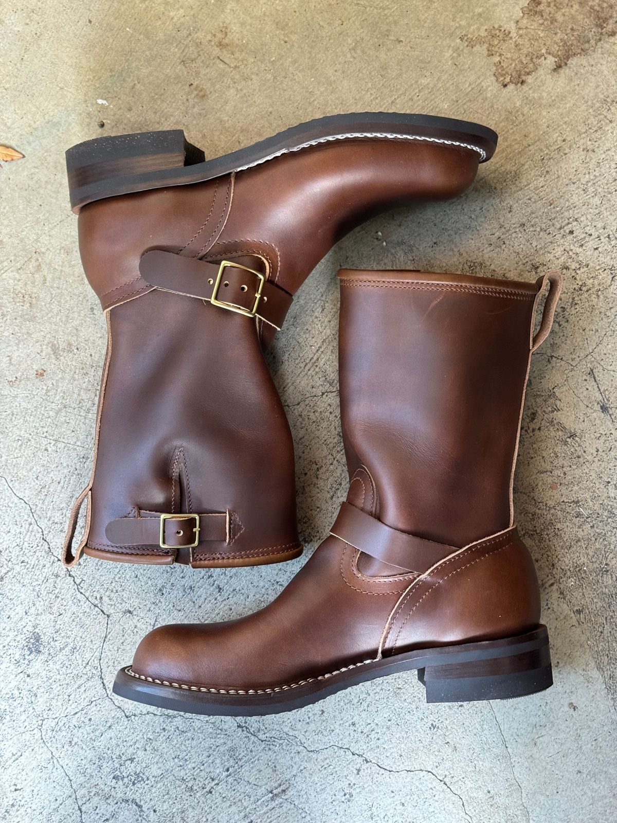 Photo by drmiles on May 26, 2026 of the Nicks Brakeman in Horween Shackleton Cognac.