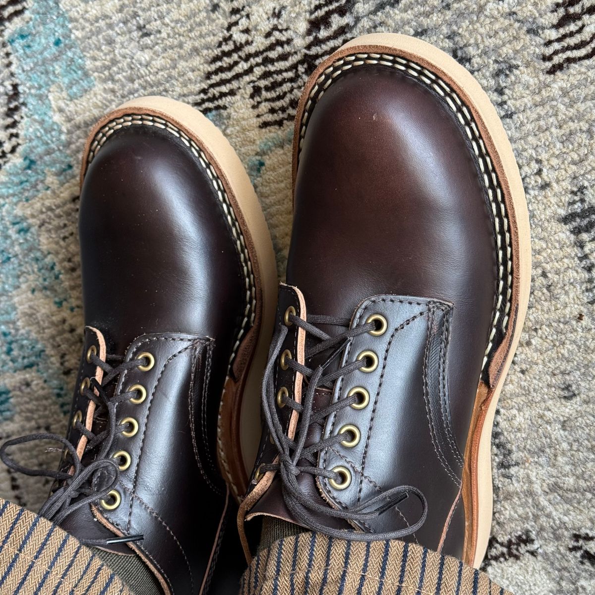 Photo by drmiles on August 23, 2025 of the White's Rainier Oxford in Horween Brown Chromexcel Horsehide.