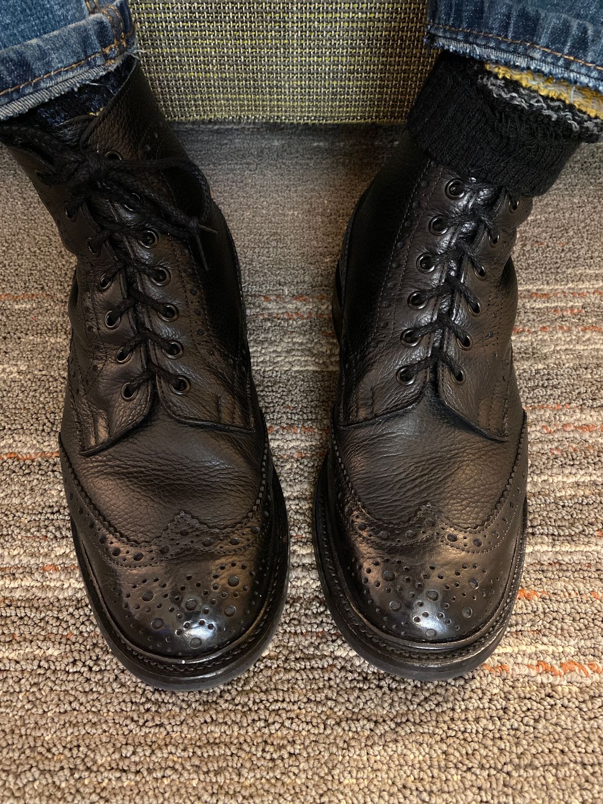 Photo by Colonel_Gringo on May 28, 2026 of the Tricker's Stow Country Boot in Black Muflone.