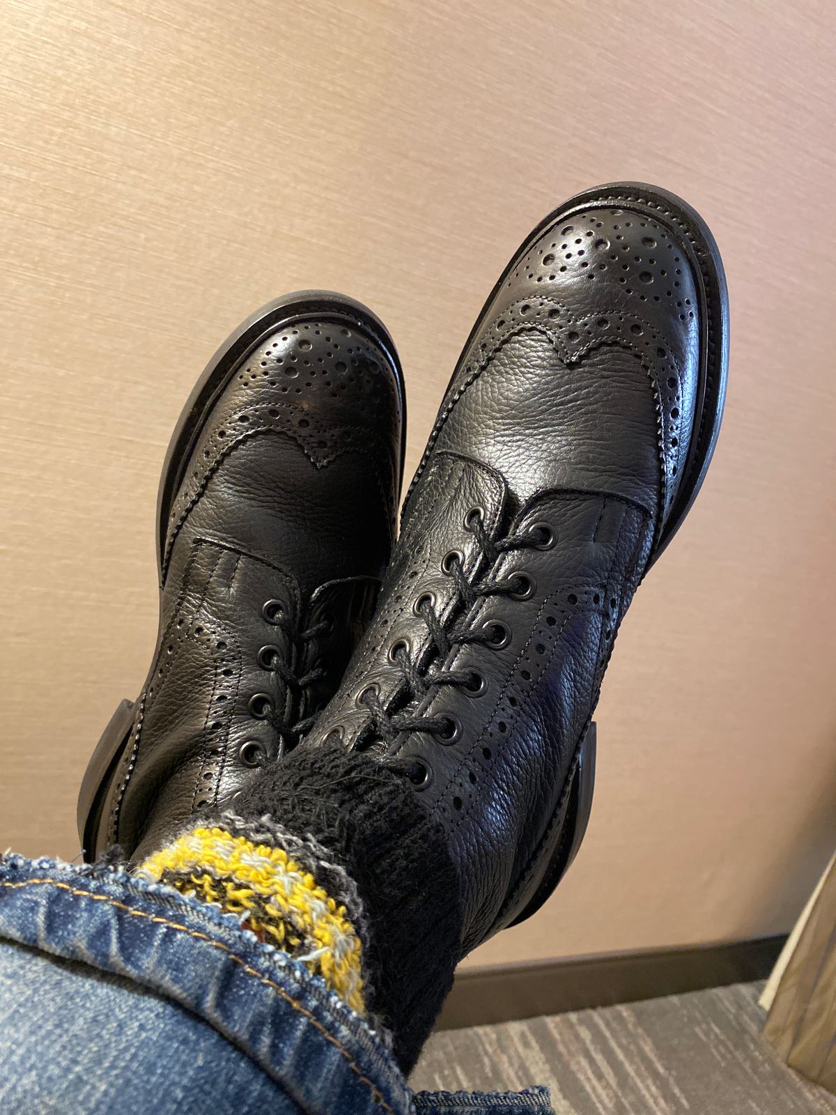 Photo by Colonel_Gringo on May 28, 2026 of the Tricker's Stow Country Boot in Black Muflone.