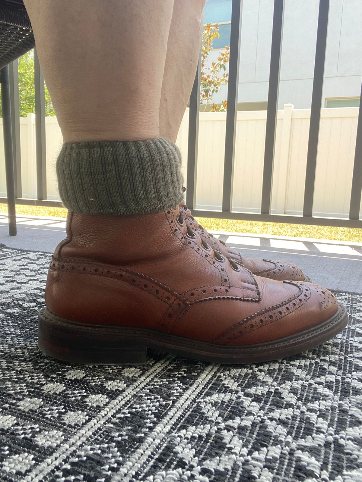Photo by Colonel_Gringo on June 28, 2026 of the Tricker's Stow Country Boot in Marron Muflone.