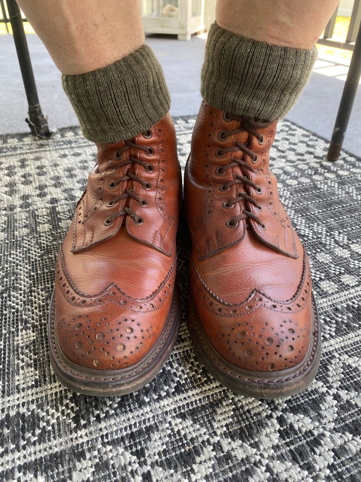 Photo by Colonel_Gringo on June 28, 2026 of the Tricker's Stow Country Boot in Marron Muflone.