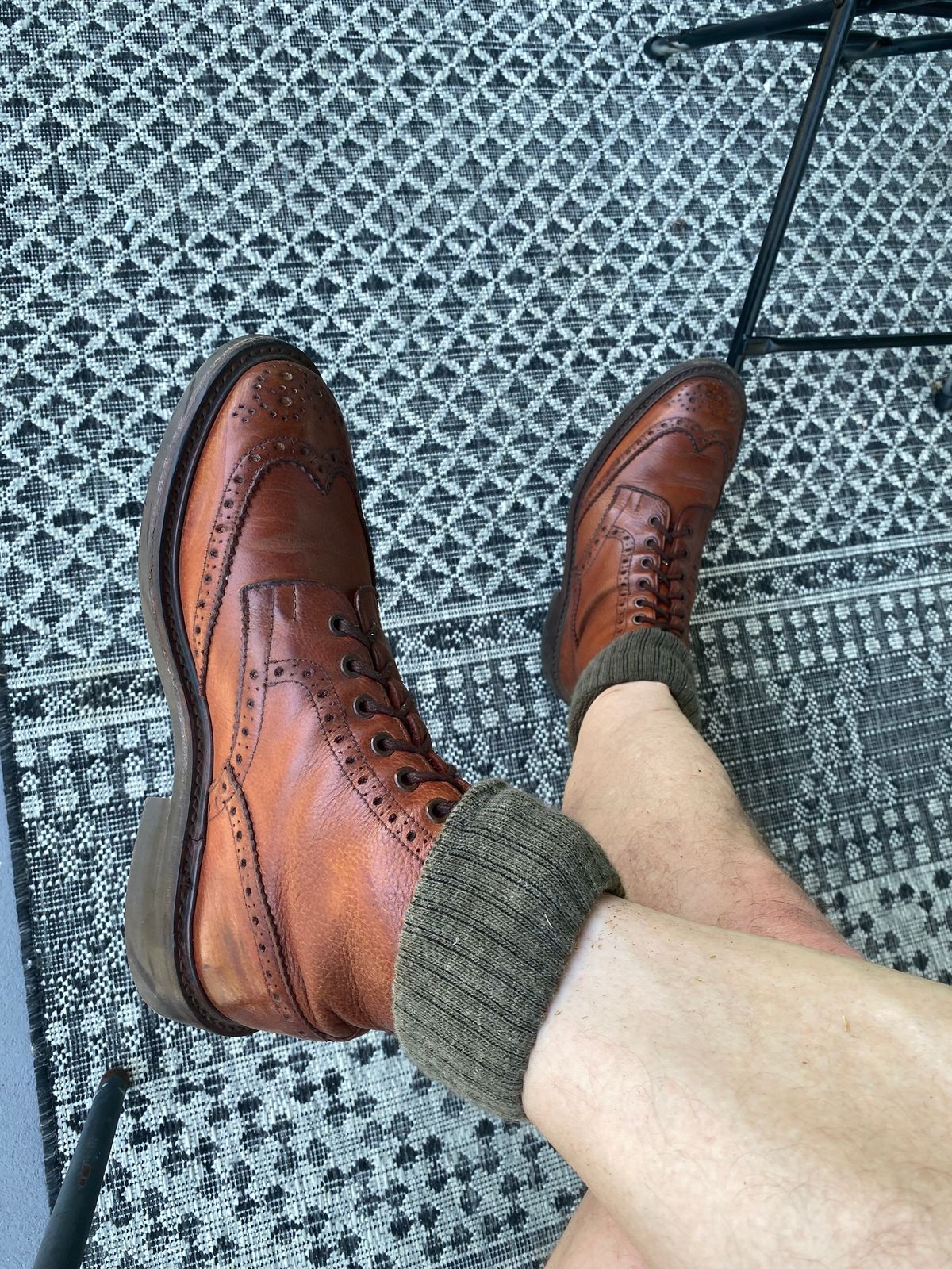 Photo by Colonel_Gringo on June 28, 2026 of the Tricker's Stow Country Boot in Marron Muflone.
