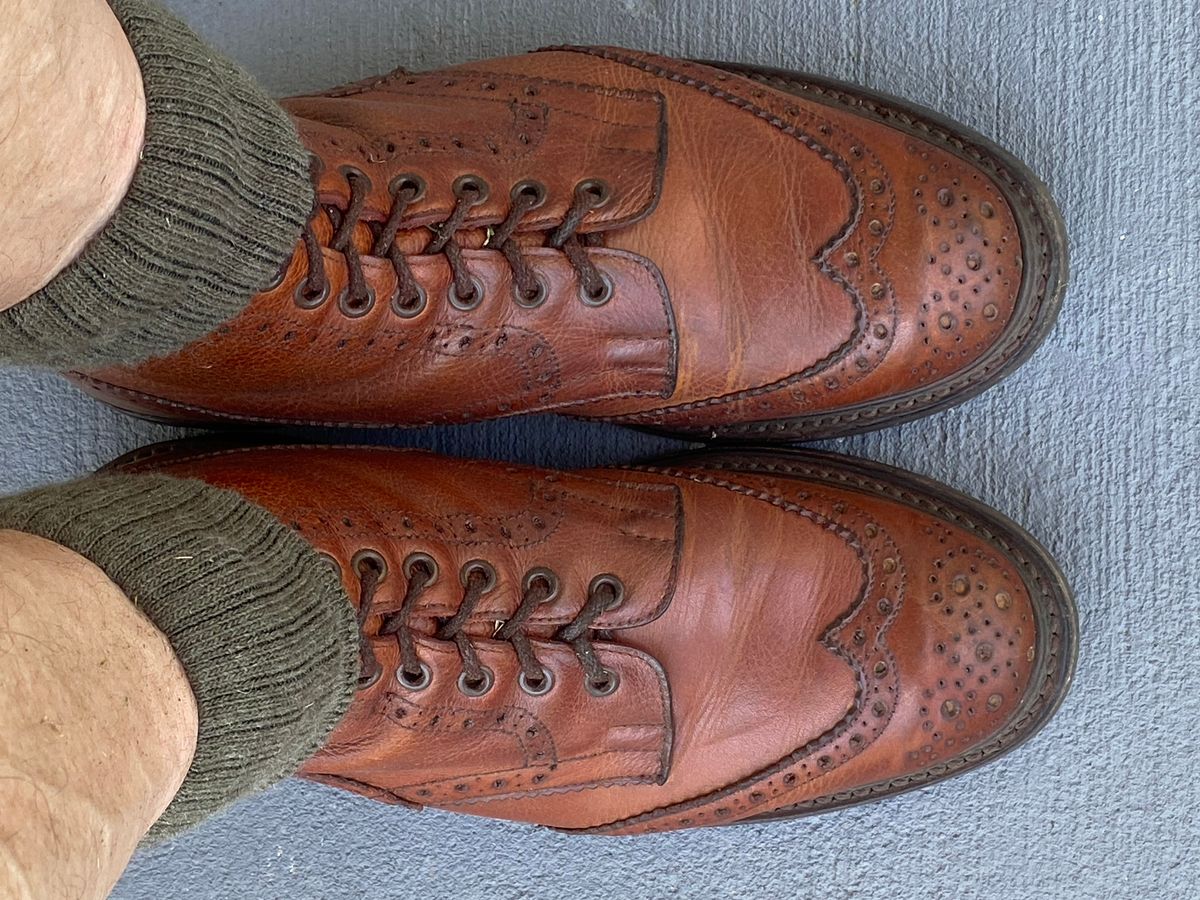 Photo by Colonel_Gringo on June 28, 2026 of the Tricker's Stow Country Boot in Marron Muflone.