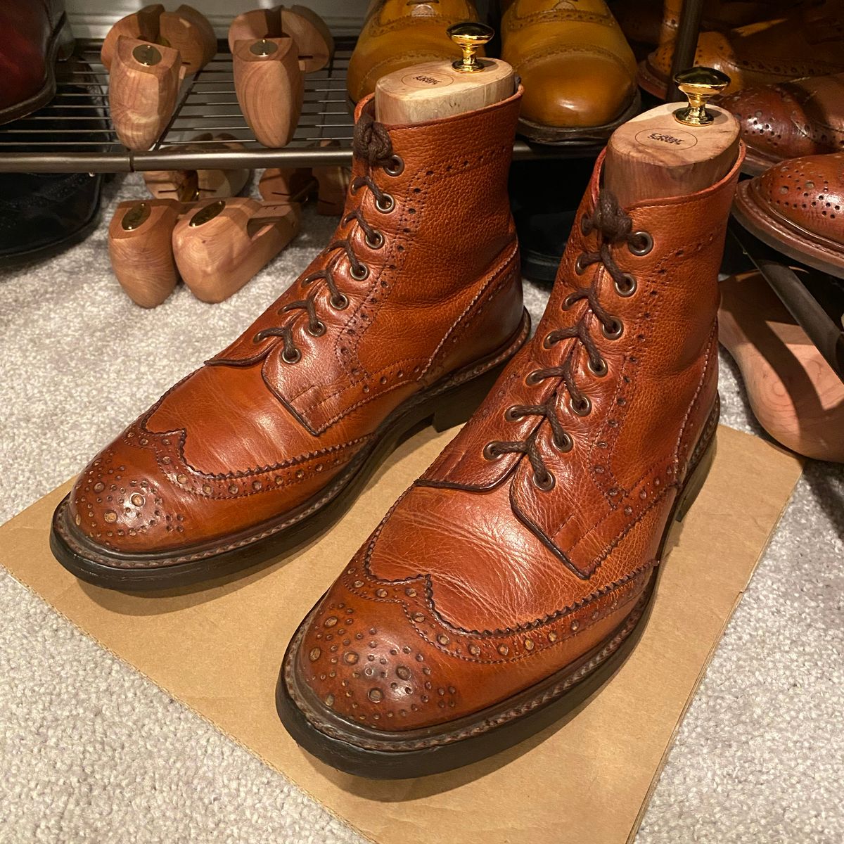 Photo by Colonel_Gringo on June 30, 2026 of the Tricker's Stow Country Boot in Marron Muflone.
