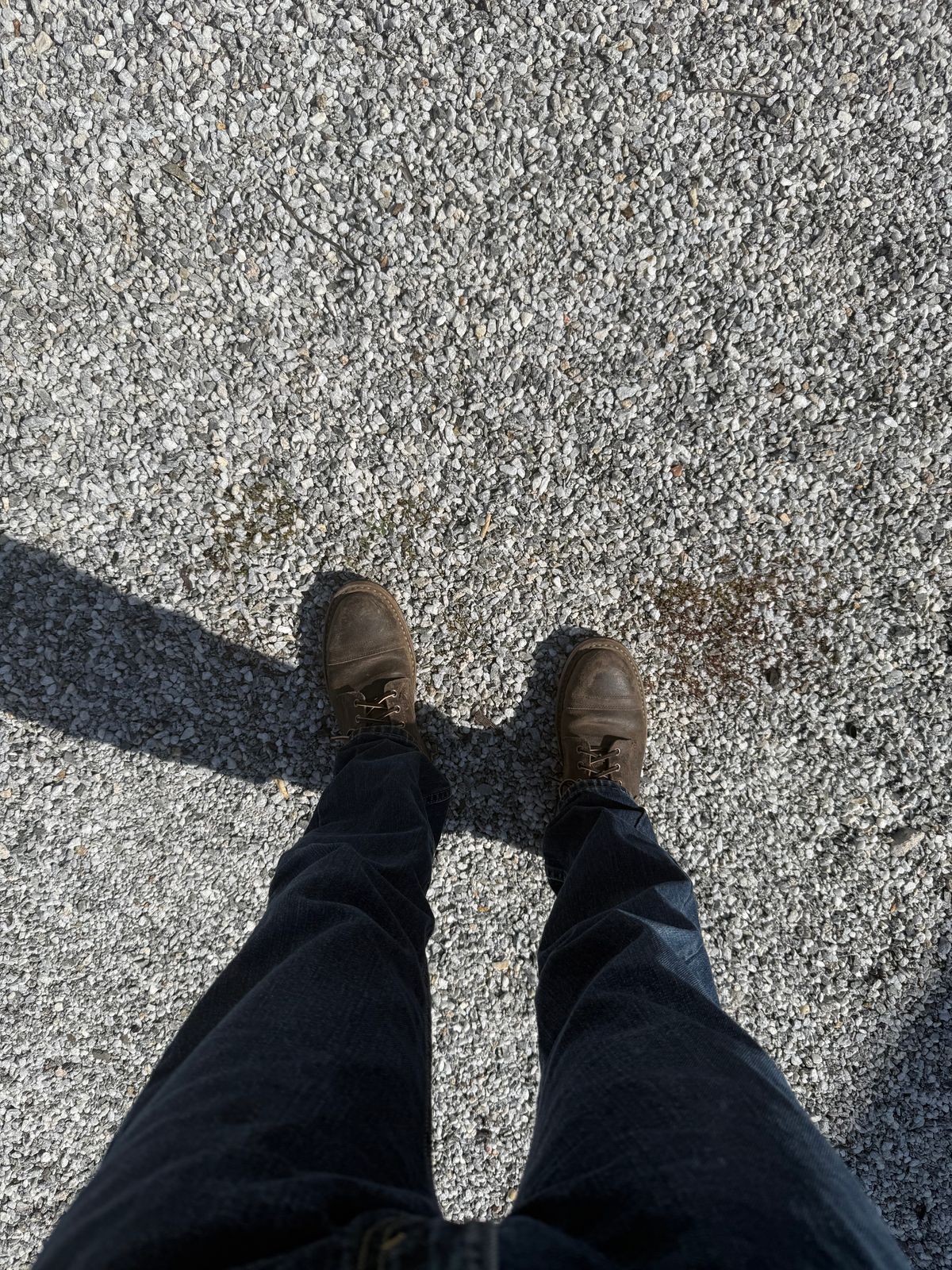 Photo by kinnikuman on October 25, 2025 of the White's MP-Sherman Toe Cap in C.f. Stead Tobacco Waxy Commander.