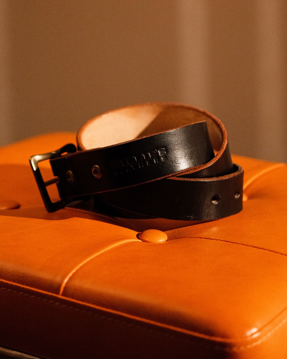 Photo by badbudz on March 4, 2026 of the Willie's Handmade Boots Willie's Seńor Belt in Natural Vegtable Tanned Leather.