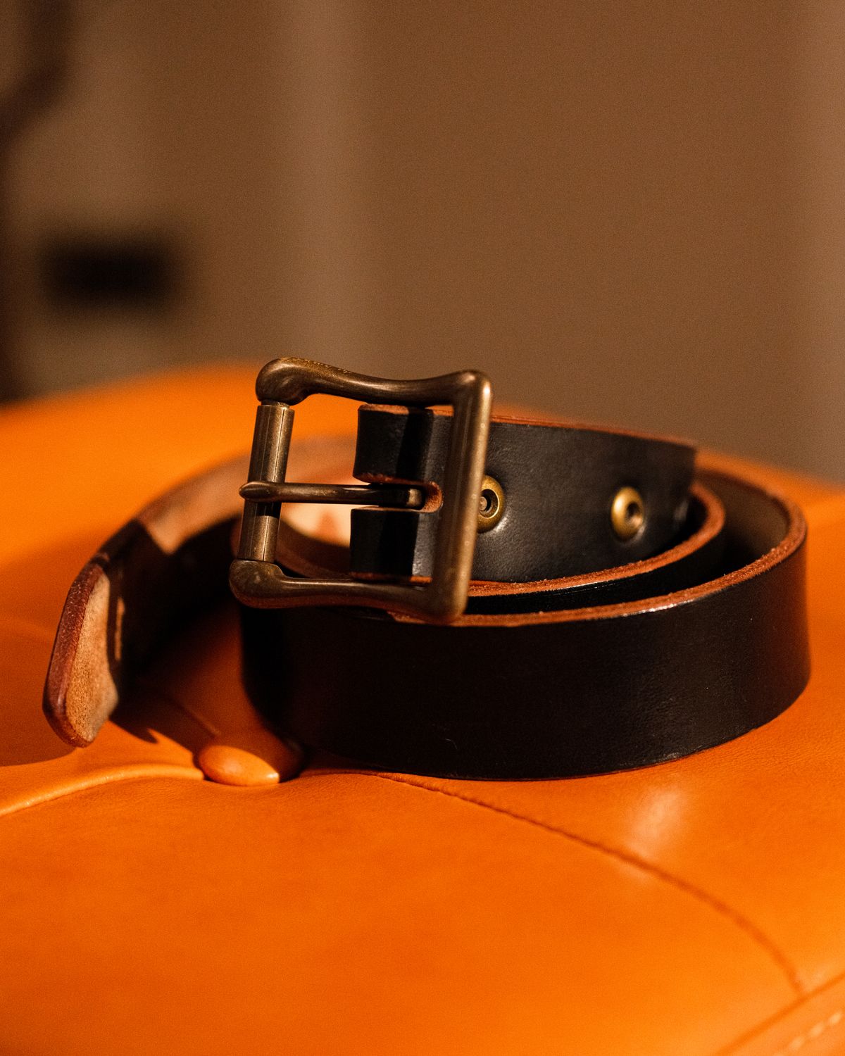 Photo by badbudz on March 4, 2026 of the Willie's Handmade Boots Willie's Seńor Belt in Natural Vegtable Tanned Leather.