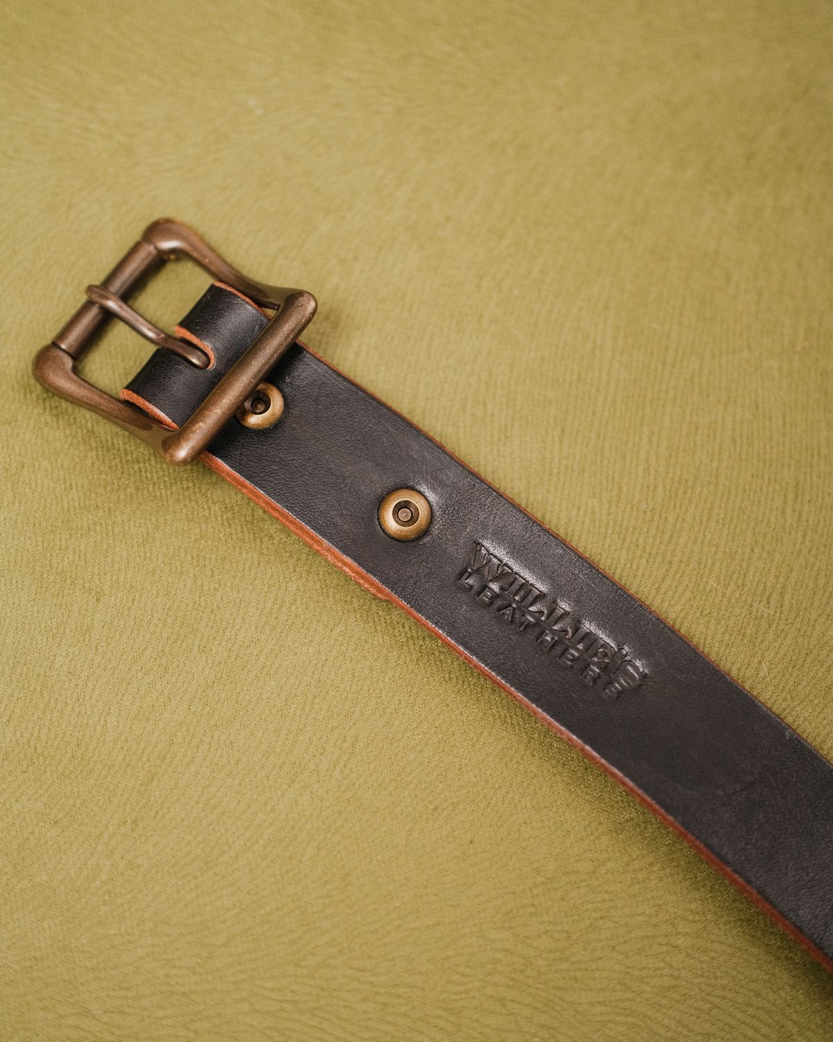 Photo by badbudz on April 5, 2026 of the Willie's Handmade Boots Willie's Seńor Belt in Natural Vegtable Tanned Leather.