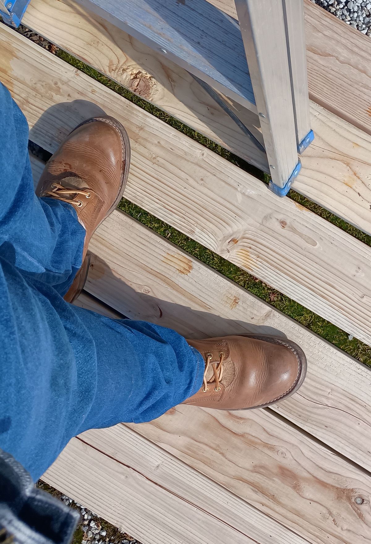 Photo by mnstrsvg21 on March 28, 2026 of the Nicks Lace Up Heritage in Horween Natural Cypress.