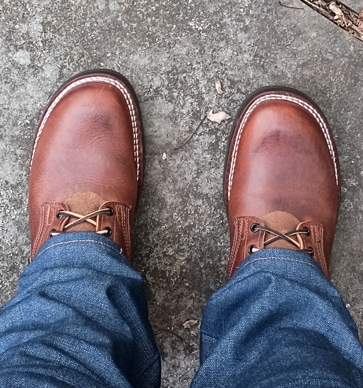 Photo by mnstrsvg21 on October 1, 2024 of the Nicks Lace Up Heritage in Italian Brown Cypress.