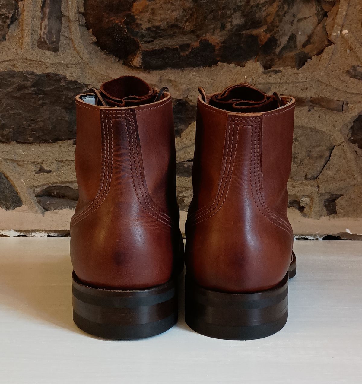 Photo by mnstrsvg21 on October 1, 2024 of the Nicks Lace Up Heritage in Italian Brown Cypress.