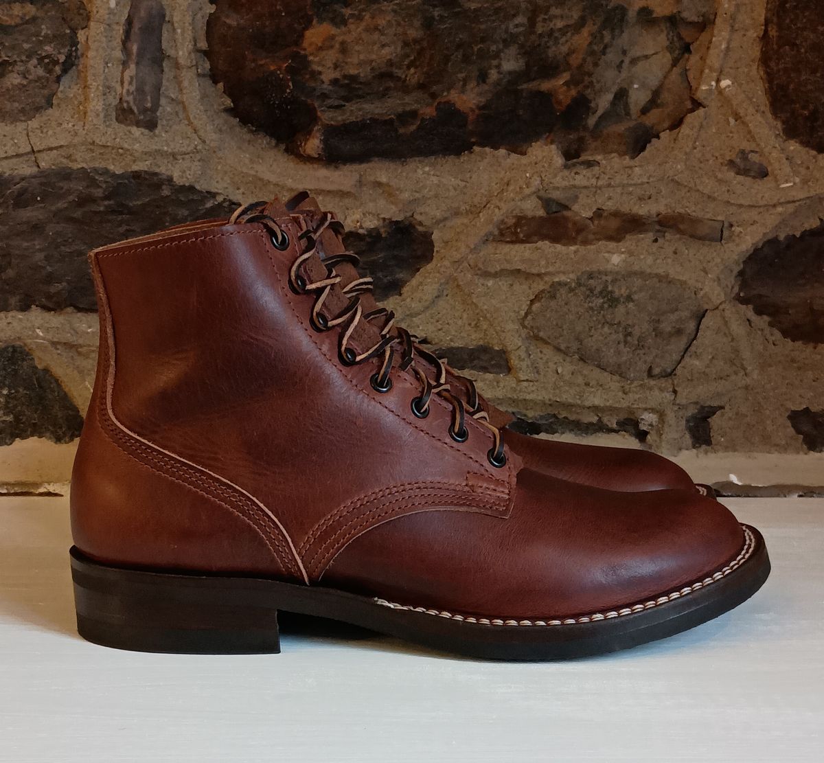 Photo by mnstrsvg21 on October 1, 2024 of the Nicks Lace Up Heritage in Italian Brown Cypress.