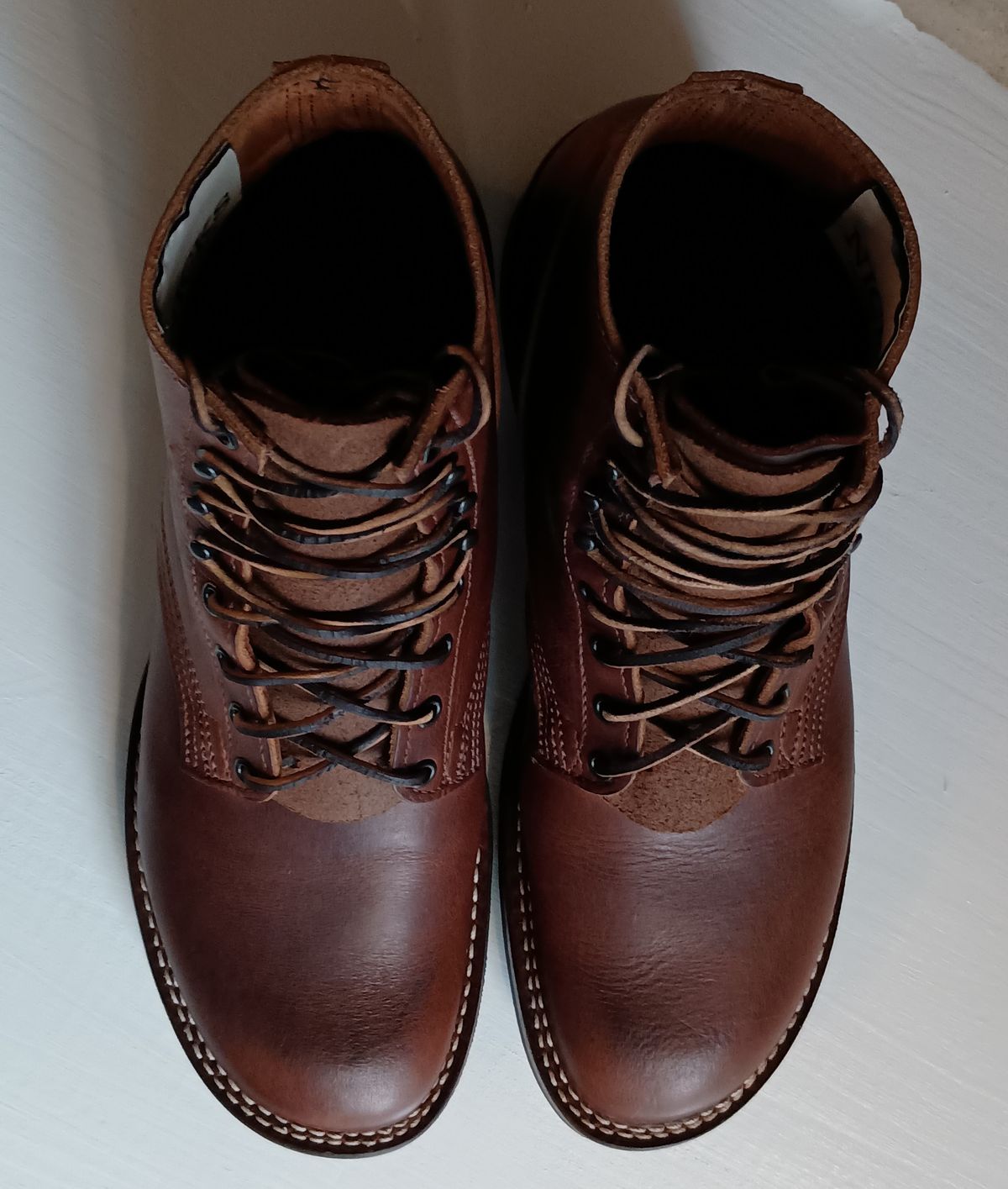 Photo by mnstrsvg21 on October 1, 2024 of the Nicks Lace Up Heritage in Italian Brown Cypress.