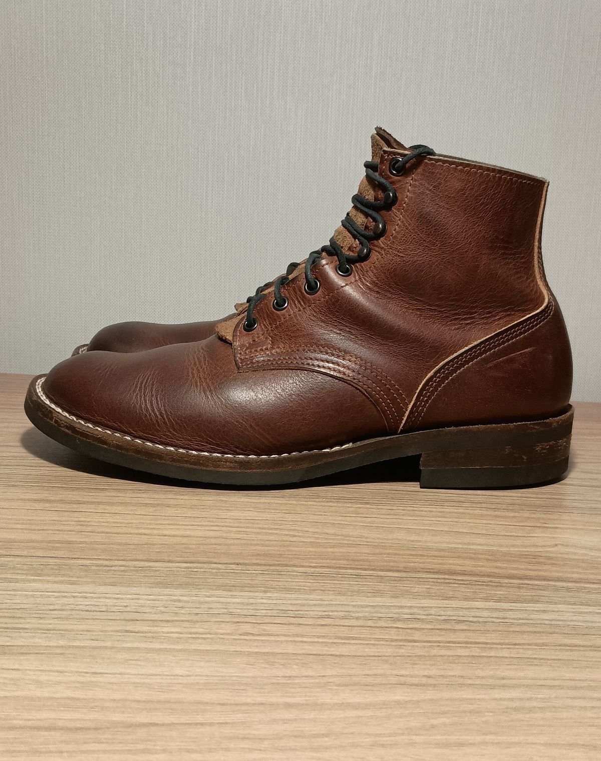Photo by mnstrsvg21 on November 5, 2024 of the Nicks Lace Up Heritage in Italian Brown Cypress.