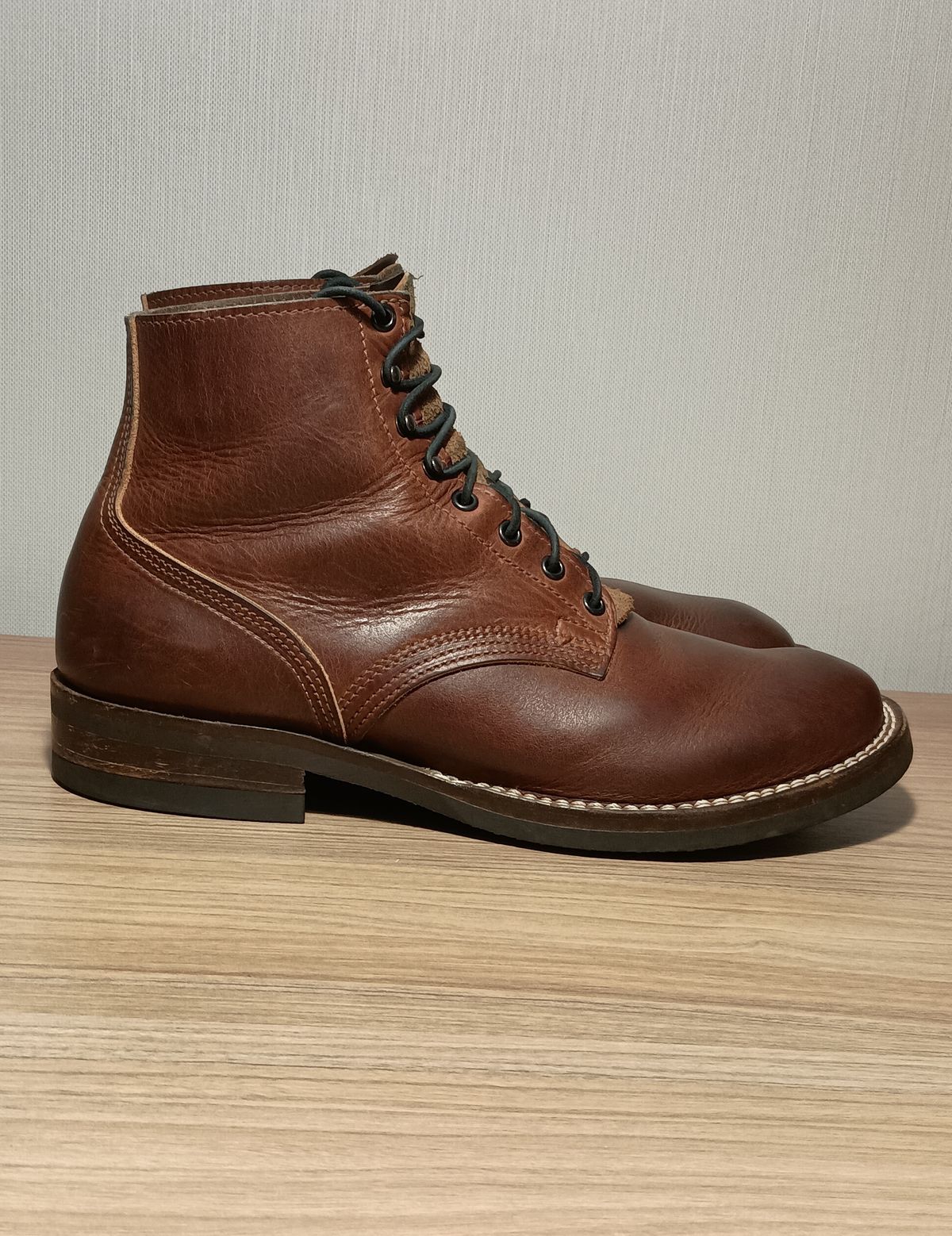 Photo by mnstrsvg21 on November 5, 2024 of the Nicks Lace Up Heritage in Italian Brown Cypress.