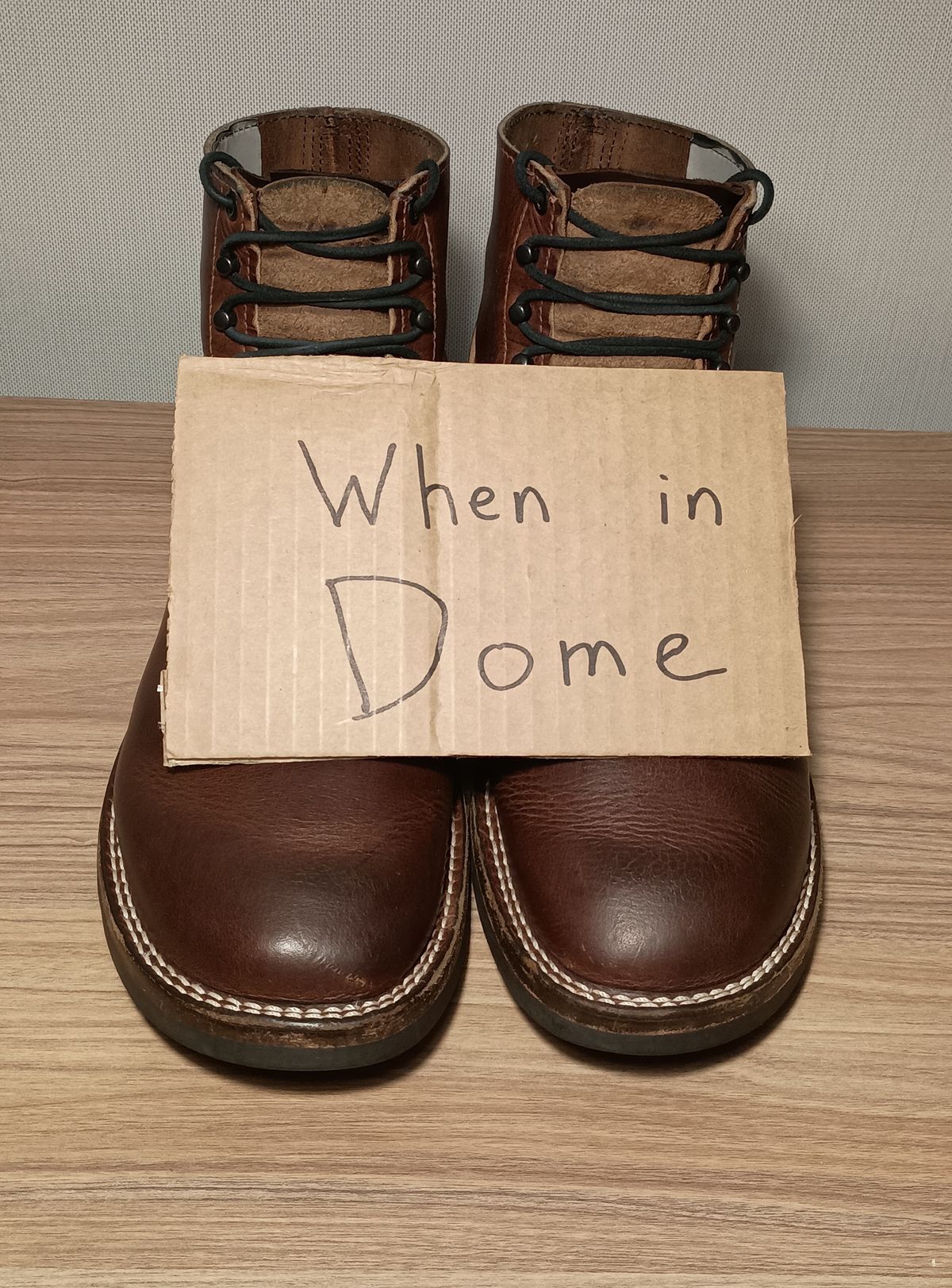 Photo by mnstrsvg21 on November 5, 2024 of the Nicks Lace Up Heritage in Italian Brown Cypress.