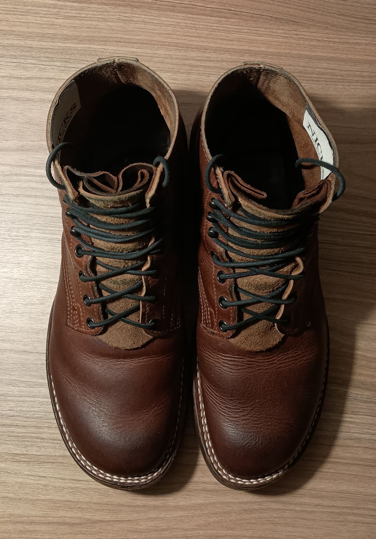 Photo by mnstrsvg21 on November 5, 2024 of the Nicks Lace Up Heritage in Italian Brown Cypress.