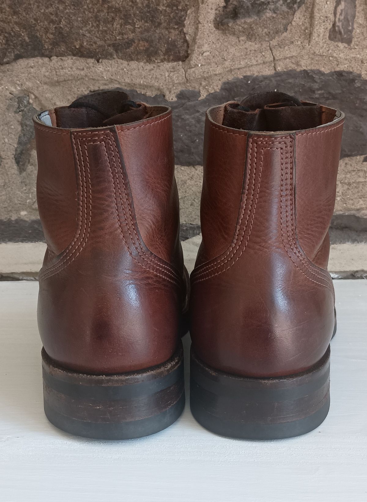 Photo by mnstrsvg21 on December 1, 2024 of the Nicks Lace Up Heritage in Italian Brown Cypress.