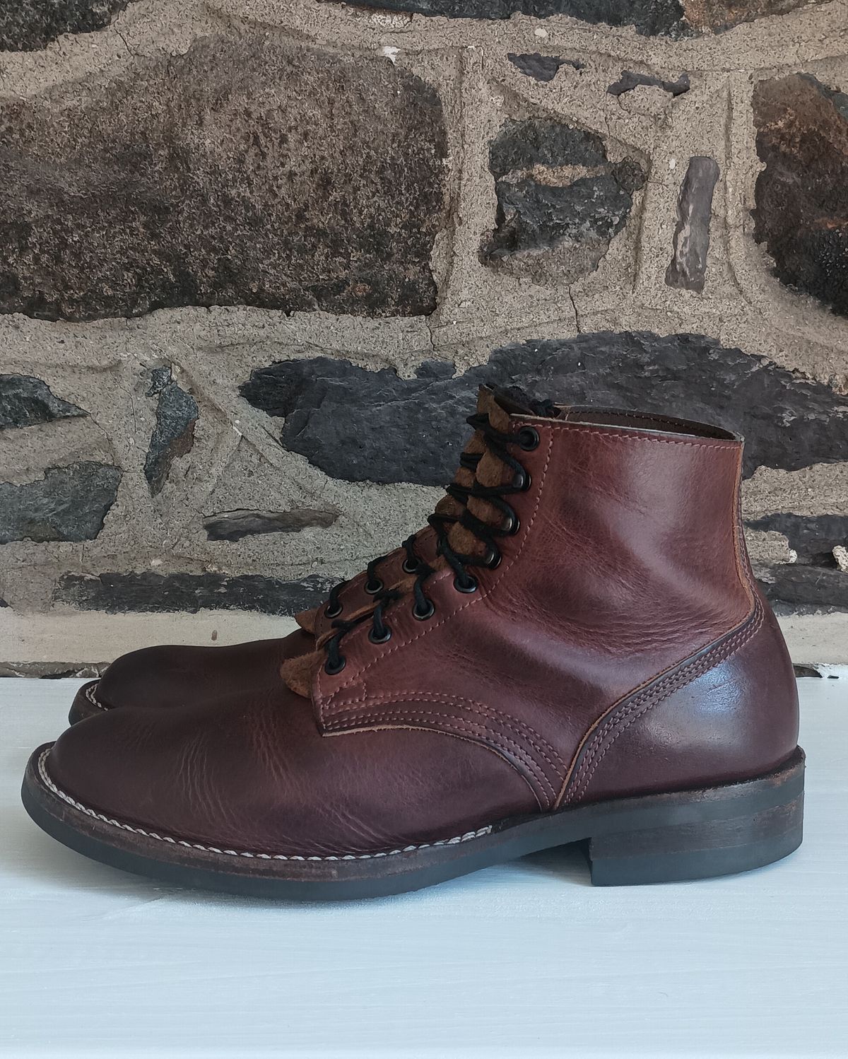 Photo by mnstrsvg21 on December 1, 2024 of the Nicks Lace Up Heritage in Italian Brown Cypress.