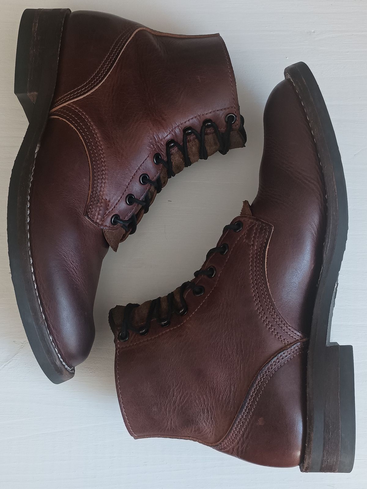 Photo by mnstrsvg21 on December 1, 2024 of the Nicks Lace Up Heritage in Italian Brown Cypress.