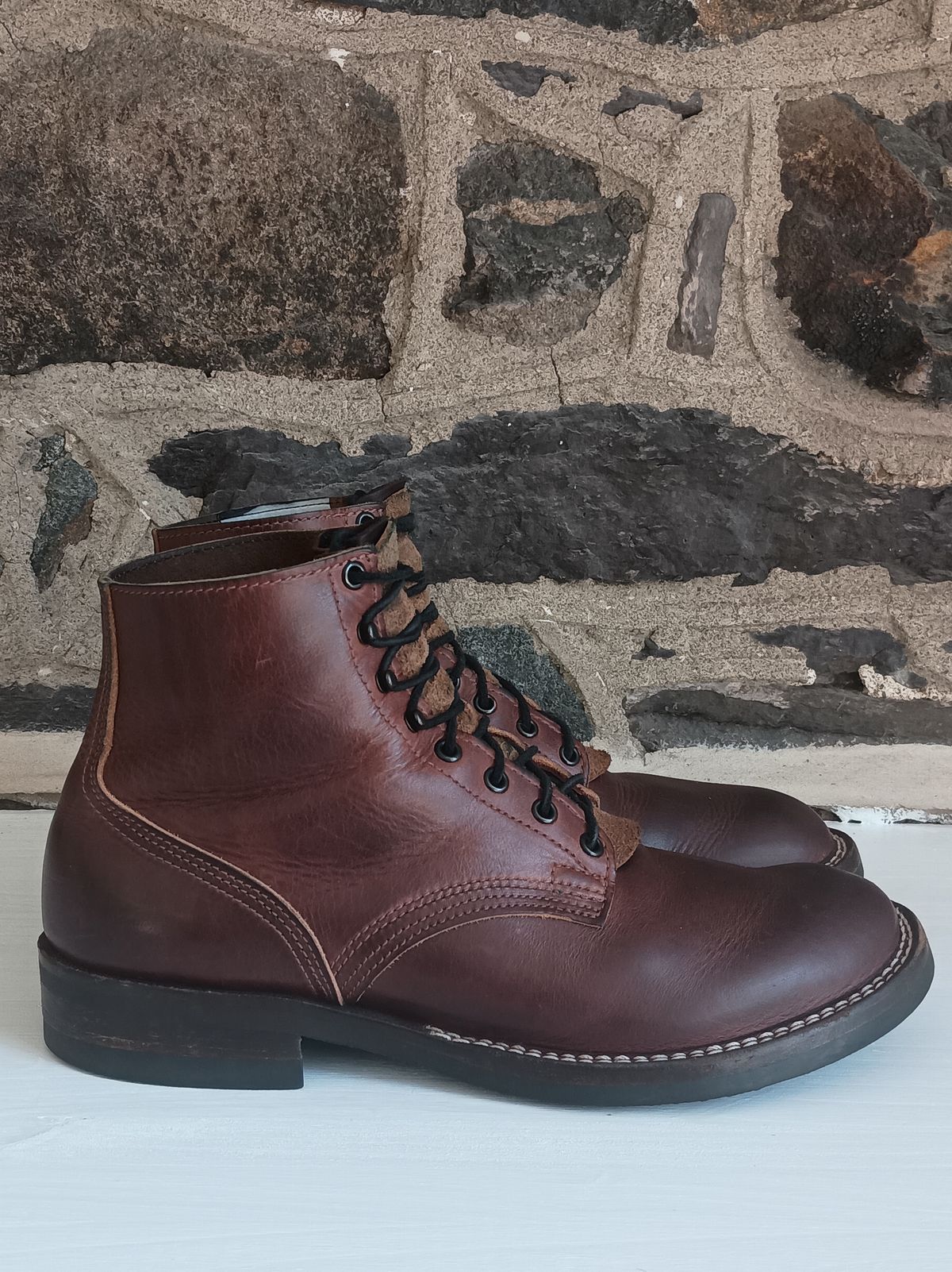 Photo by mnstrsvg21 on December 1, 2024 of the Nicks Lace Up Heritage in Italian Brown Cypress.