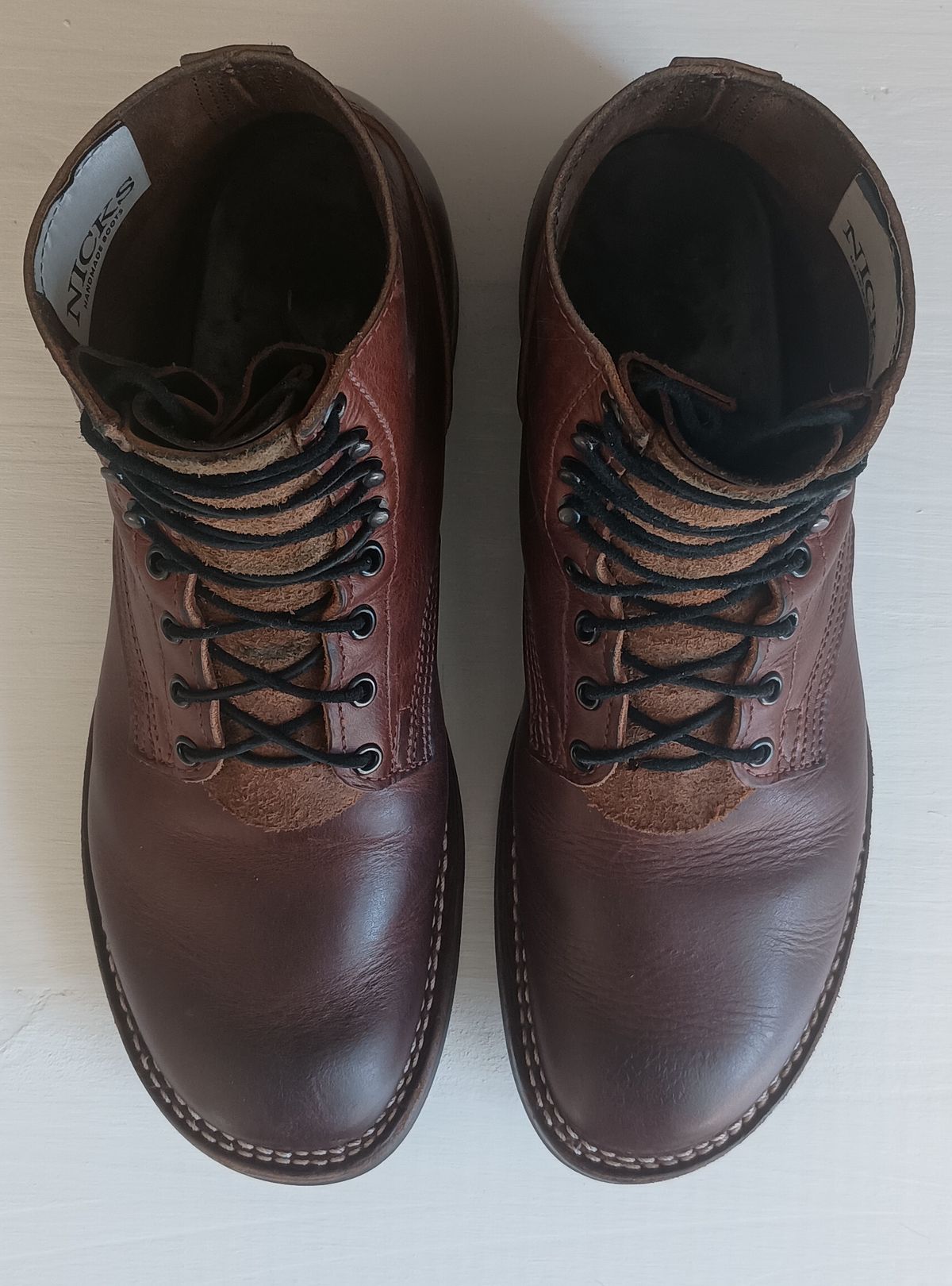 Photo by mnstrsvg21 on December 1, 2024 of the Nicks Lace Up Heritage in Italian Brown Cypress.